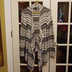 Draped open sweater cardigan maurice's